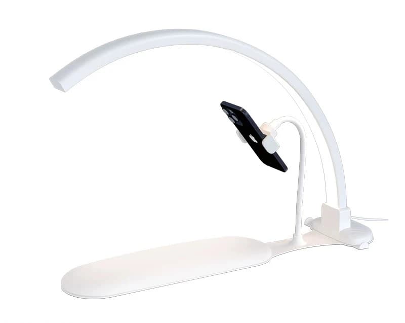 Lampe demi-lune 36W pour table de manucure, lampe à ongles avec interrupteur à bouton, salon de beau