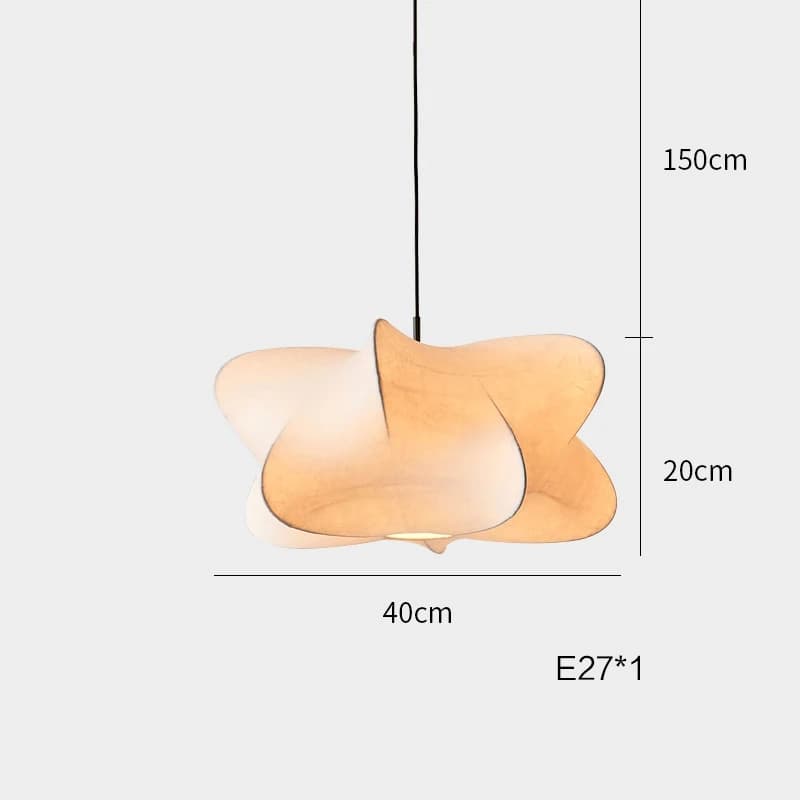 Lampe suspendue en soie nordique, lustre design, luminaire suspendu au plafond, suspension, ampoule 