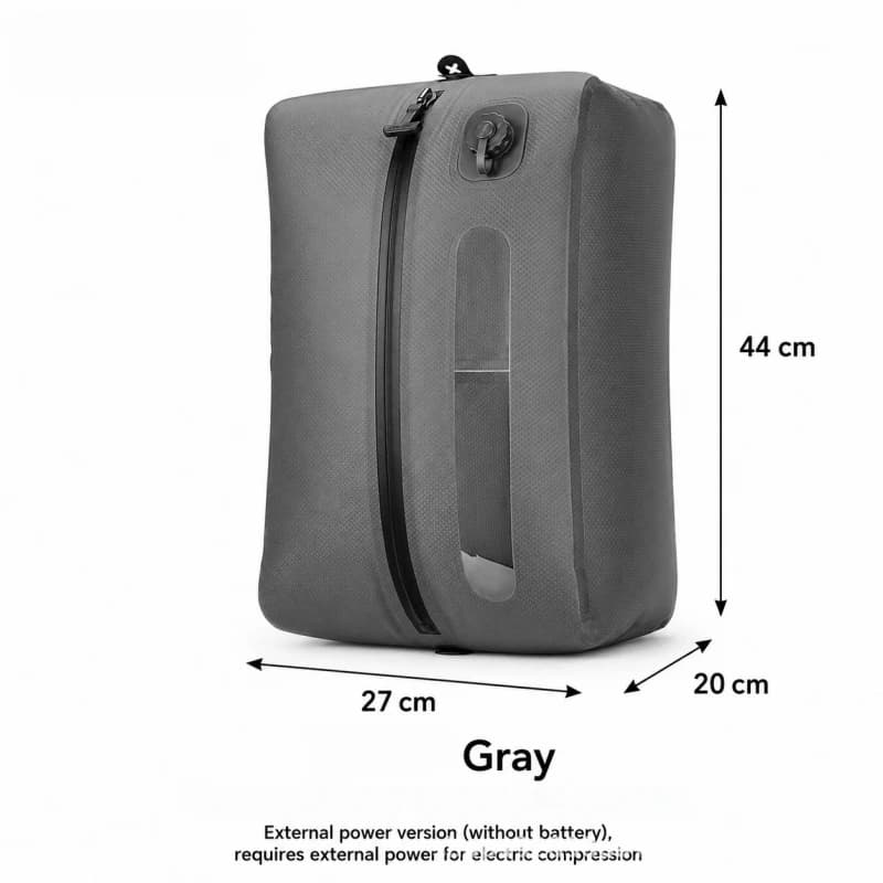 Sac de compression sous vide de voyage avec pompe électrique USB, approuvé par les compagnies aérien