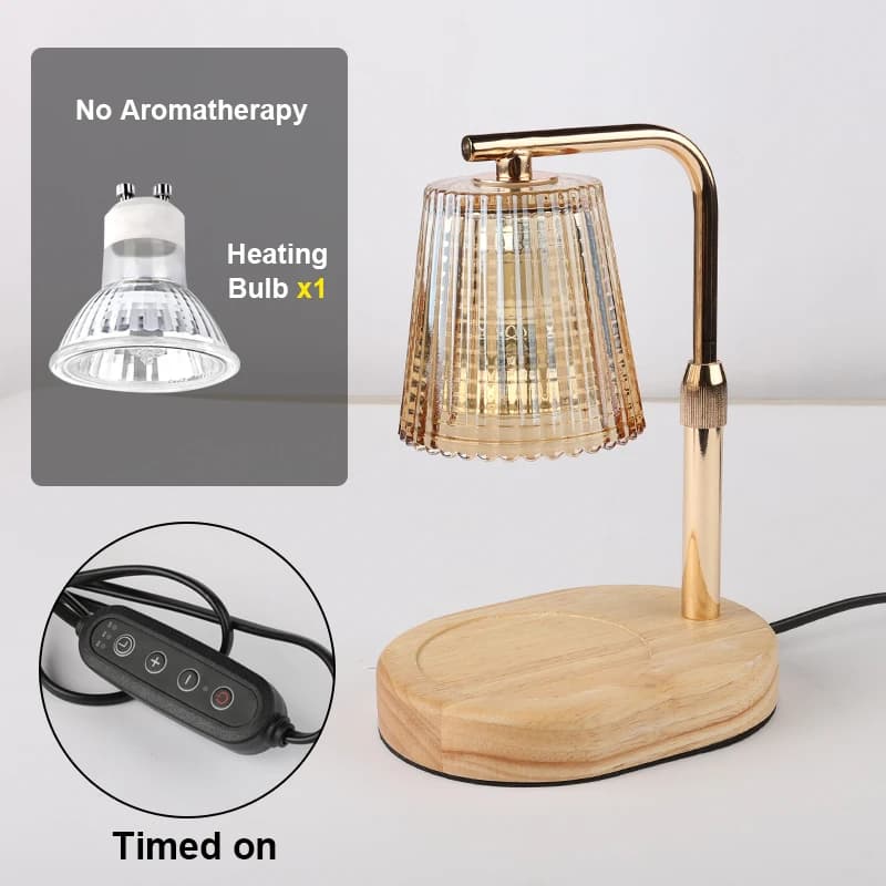Lampe chauffe-bougie 50W avec minuterie, lampe chauffe-bougie à intensité variable, chauffe-bougie e