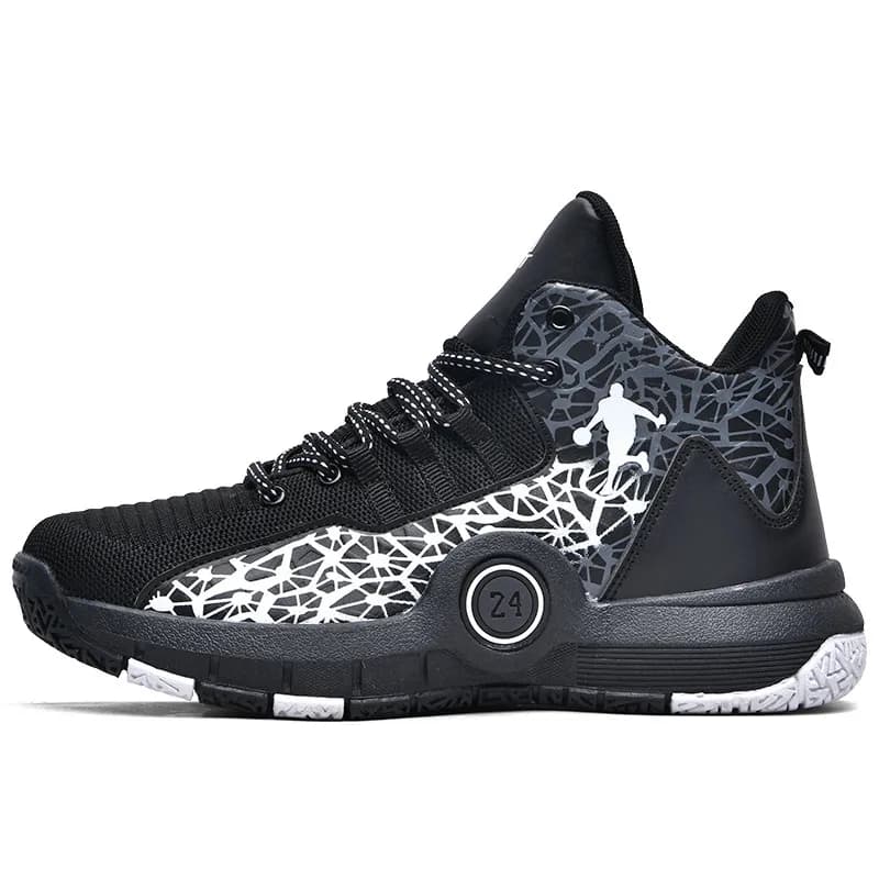 Baskets de basket-ball montantes pour hommes et femmes, baskets de basket-ball imprimées, chaussures