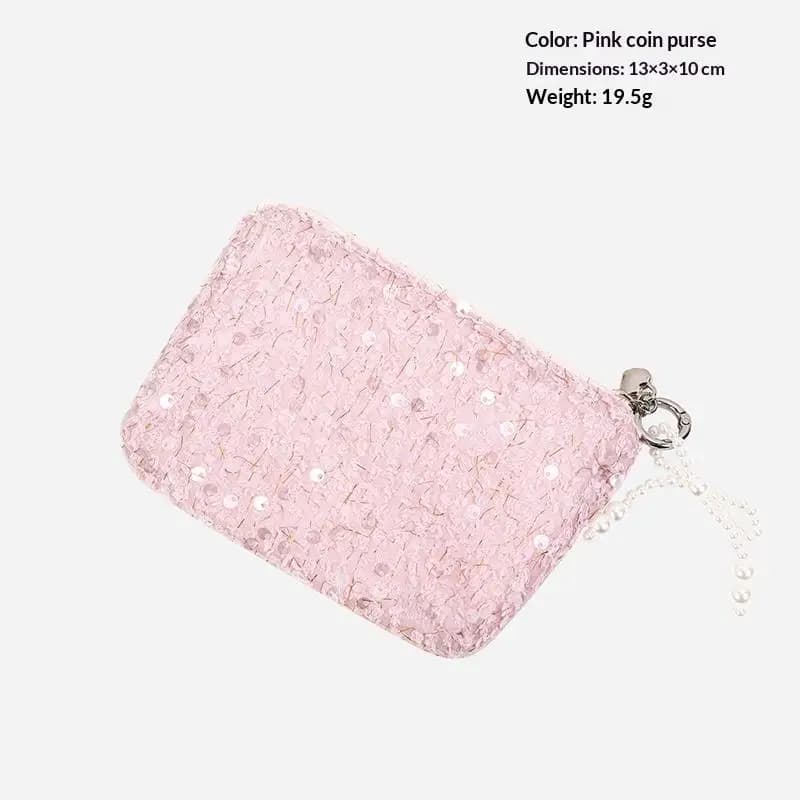 Mini trousse de maquillage et porte-monnaie pour le rangement quotidien, design léger et portable po