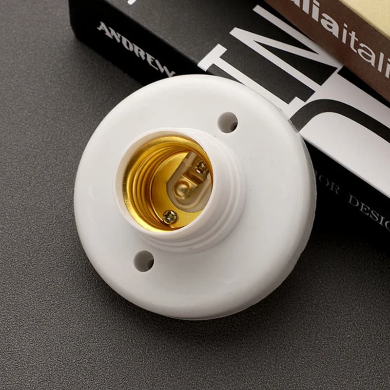 Base de lampe E27 résistante à la chaleur, douille d'ampoule en céramique innovante