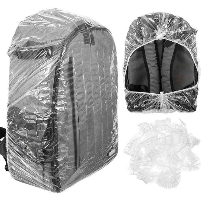 10 housses de pluie, adaptées aux sacs à dos, housses de pluie jetables légères avec protection élastique, spécialement conçues pour Ba