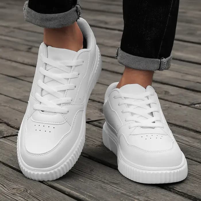Baskets unisexes toutes saisons, chaussures décontractées pour hommes, chaussures à plateforme épais