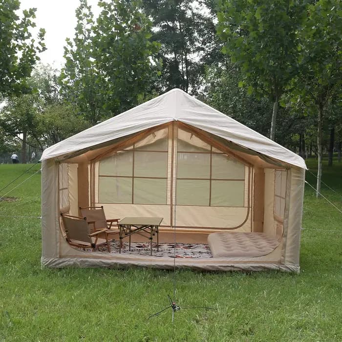 Tente gonflable familiale grande taille, imperméable, durable, pour toutes les saisons, directement de l'usine, facile à installer