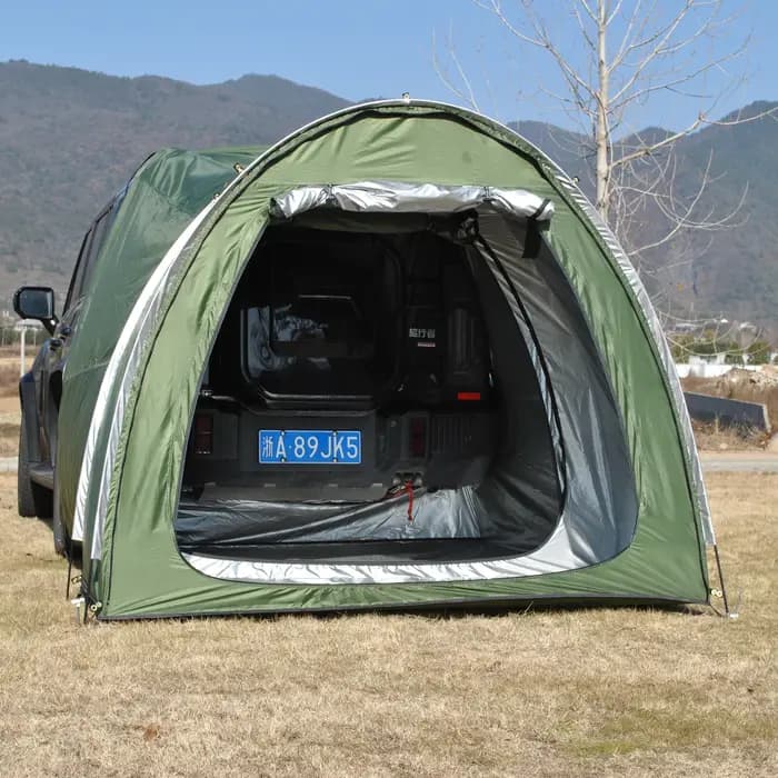Abri de camping pour l'intimité, cabine de change pour hayon, tente de portière de SUV facile à installer, cabane de voiture étanche pour le camping, toilettes