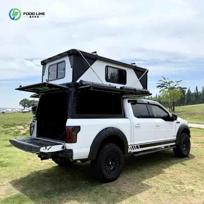 Tente de toit rétractable personnalisée haute résistance à coque rigide pour pick-up Ford en alumini