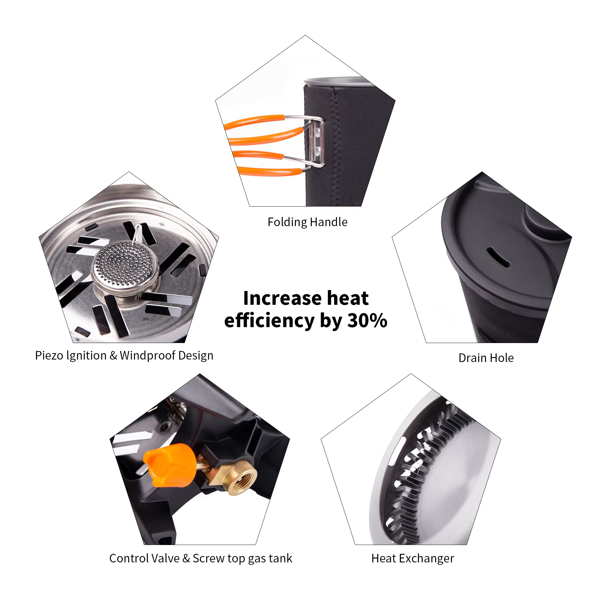 Fire Maple Star BronchCooking System, CamSolomon, Cuisinière à gaz de camping, Randonnée en plein ai