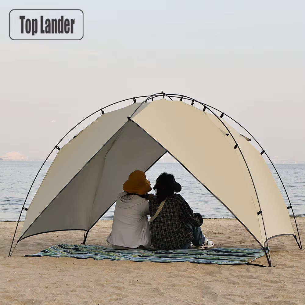 Tente de Camping ultralégère pour 2 ou 4 personnes, pour plage, parc, bâche d'arc, abri solaire, auv