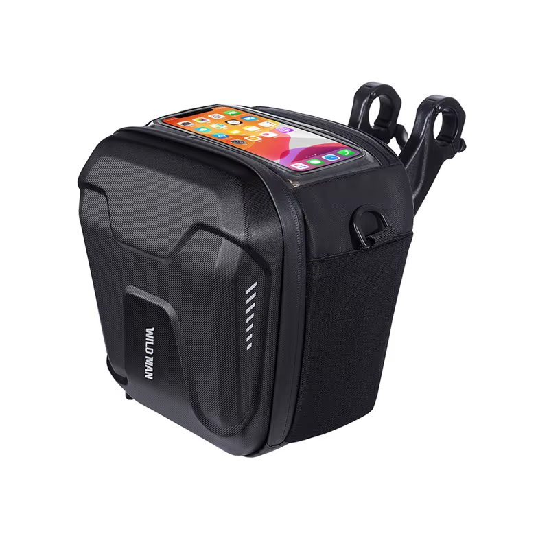 WILD MAN-Sac de guidon de vélo GS9, sac pour appareil photo, coque OligHard, haute capacité, sac ini