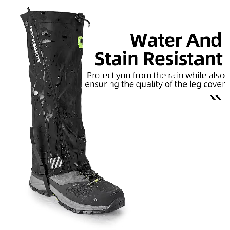 ROCKBROS imperméable à l'eau en plein air randonnée marche escalade chasse neige Legging guêtres Ski