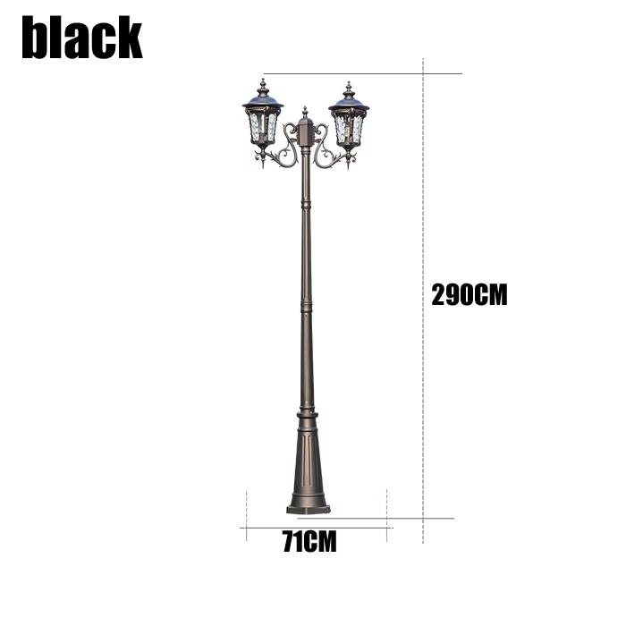 Lampe de paysage ménage rétro extérieur cour zone Led haut pôle lampe jardin Villa extérieure étanch