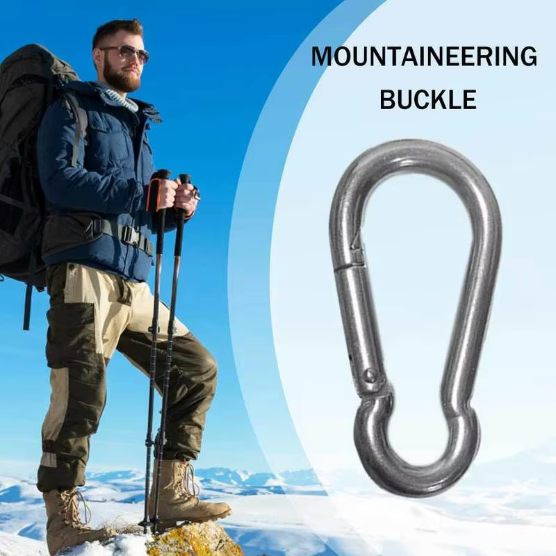 1/10 pièces Mini mousqueton à ressort en alliage mousqueton mousqueton porte-clés EDC survie outils