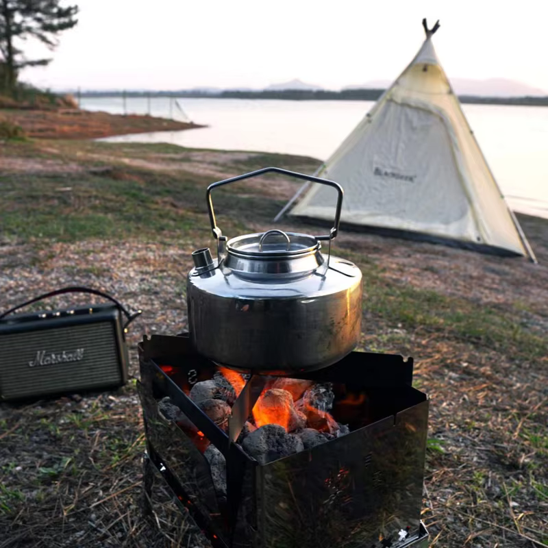 Fire Maple-Bouilloire de camping en acier inoxydable, théière durable, sac à dos extérieur, Bushcraf