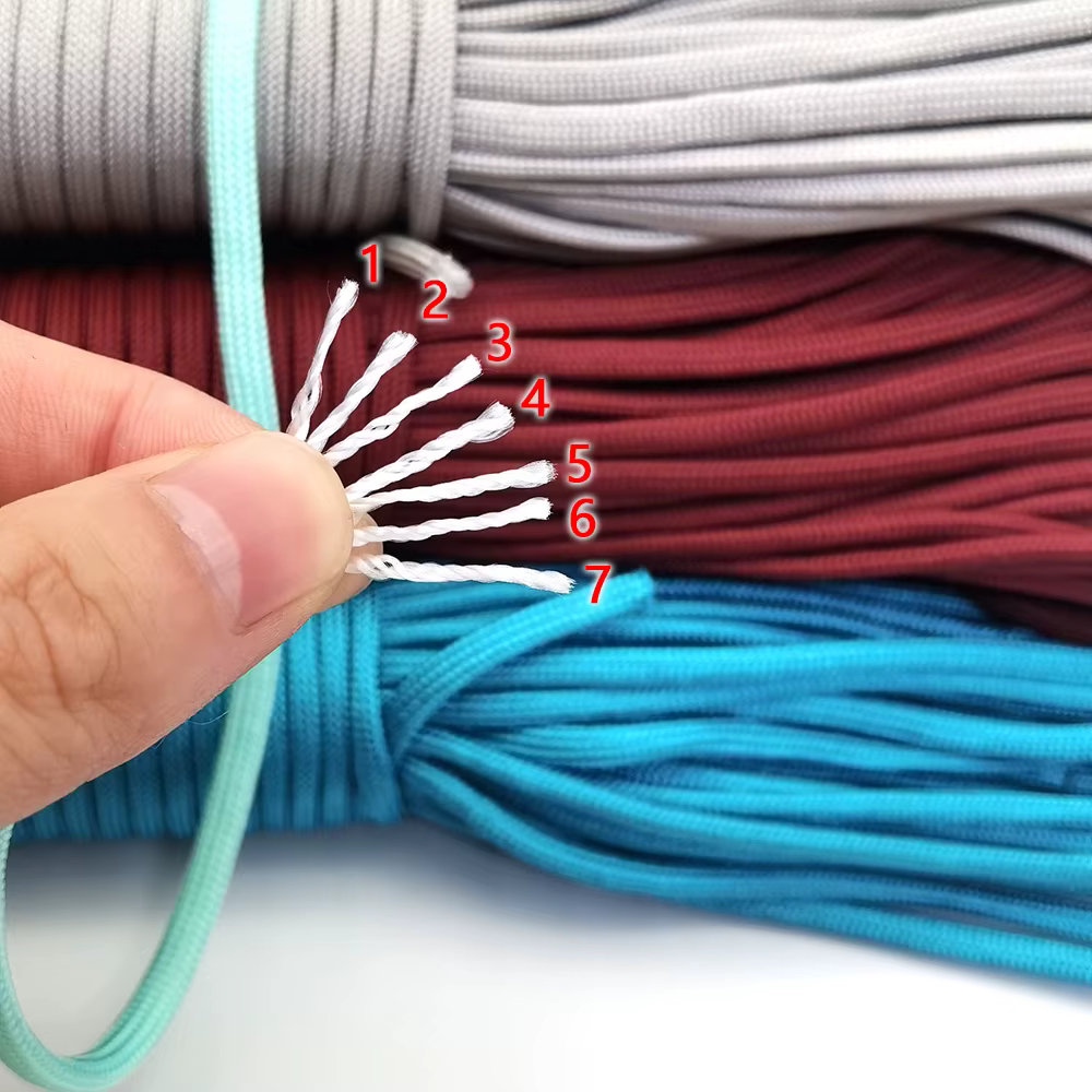 Dia 4 MM 5 10 20 31 mètres 7 noyaux de support Paracorde Parachute cordon lanière tente corde pour r