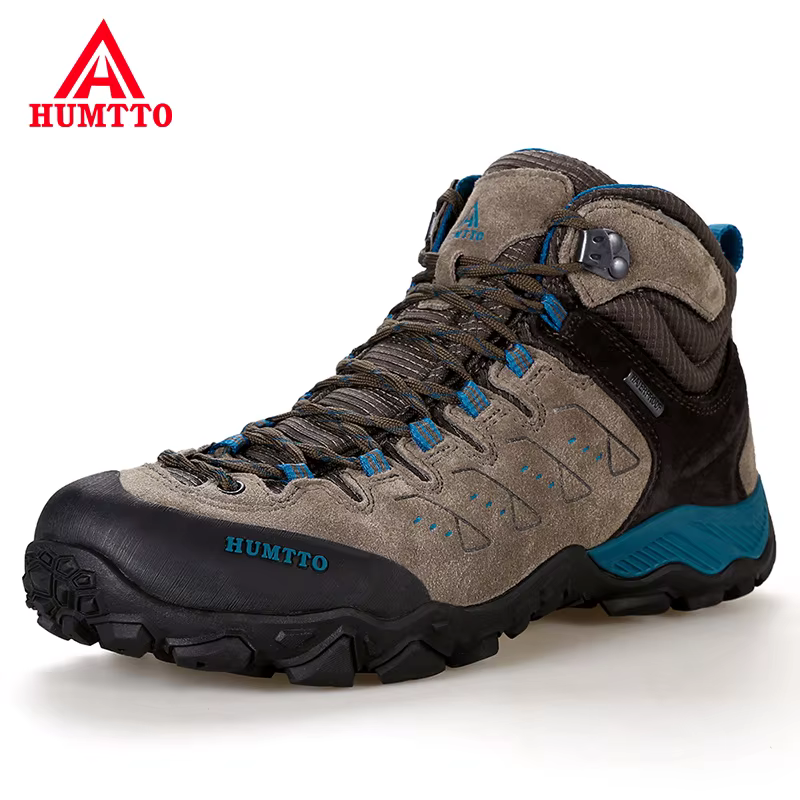 HUMTTO – chaussures de randonnée en cuir pour hommes et femmes, baskets d'extérieur imperméables, ma
