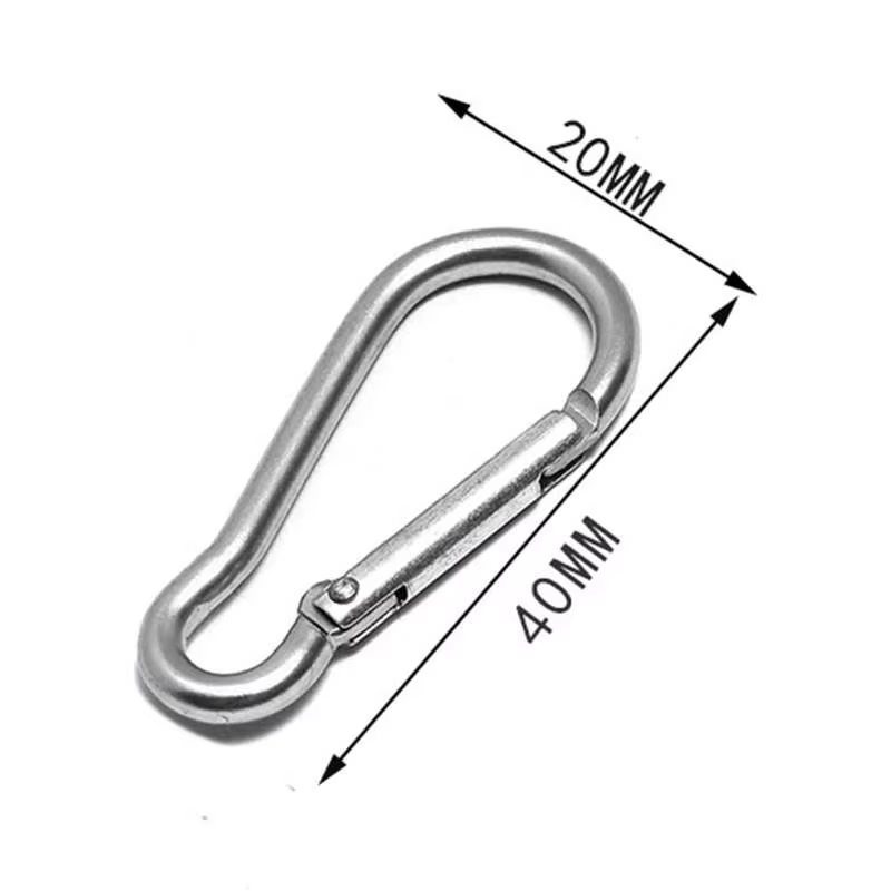 1/10 pièces Mini mousqueton à ressort en alliage mousqueton mousqueton porte-clés EDC survie outils