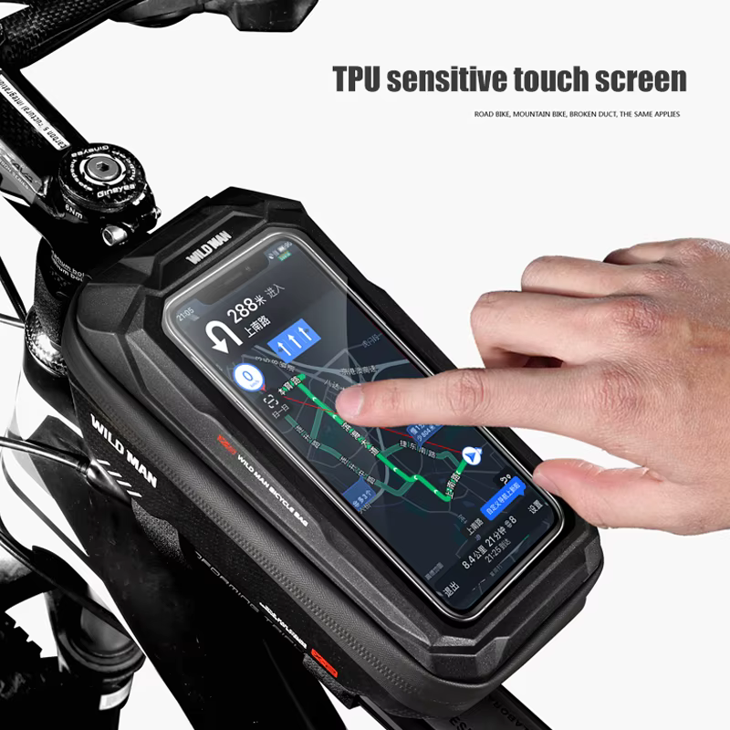 WILD MAN X2 sac de vélo EVA coque rigide écran tactile étanche haute capacité vélo de route VTT Anti