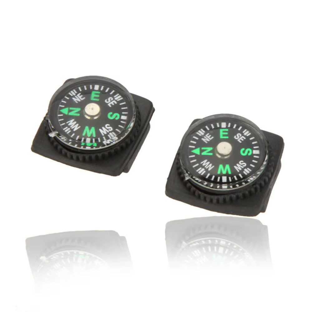 Bracelet coulissant avec boussole de 20mm, 2 pièces, pour montre-bracelet de survie paracorde