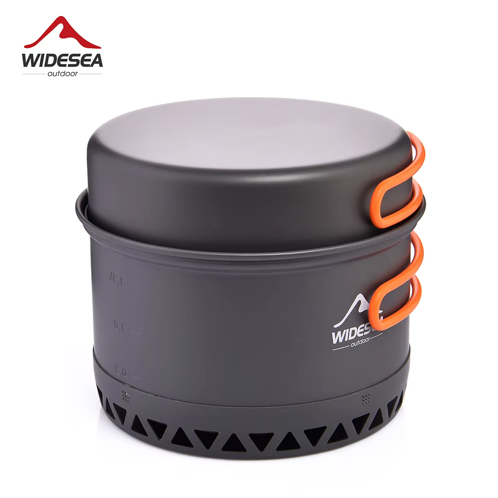 Widesea – ustensiles de cuisine de Camping 2,3 l, ensemble de casseroles de cuisine en plein air, cu