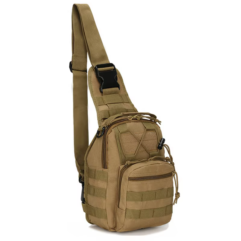 Sac à bandoulière tactique Oxford étanche 800D, petit sac de poitrine, sac à dos de sport de plein a