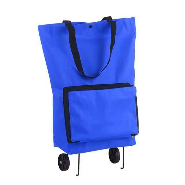 Sac à Roulettes Pliable et Réutilisable, pour Épicerie, mir à Lanières, pour Grand Supermarché Alime