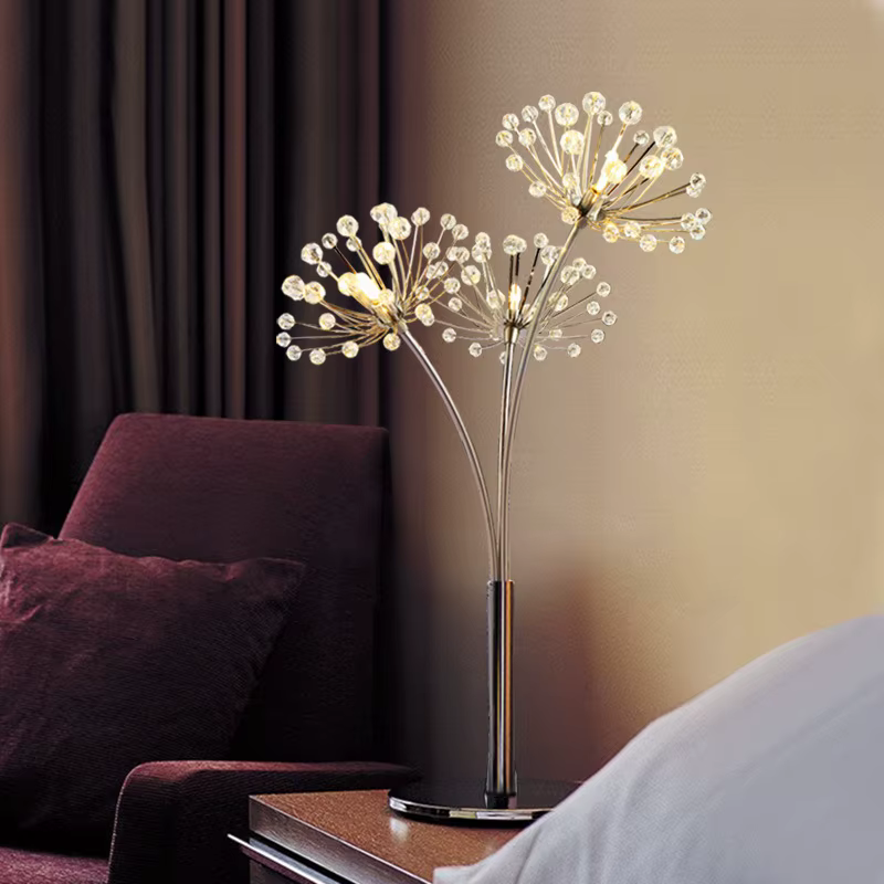 Lampe LED autoportante en cristal au design moderne, design créatif, luminaire décoratif d'intérieur