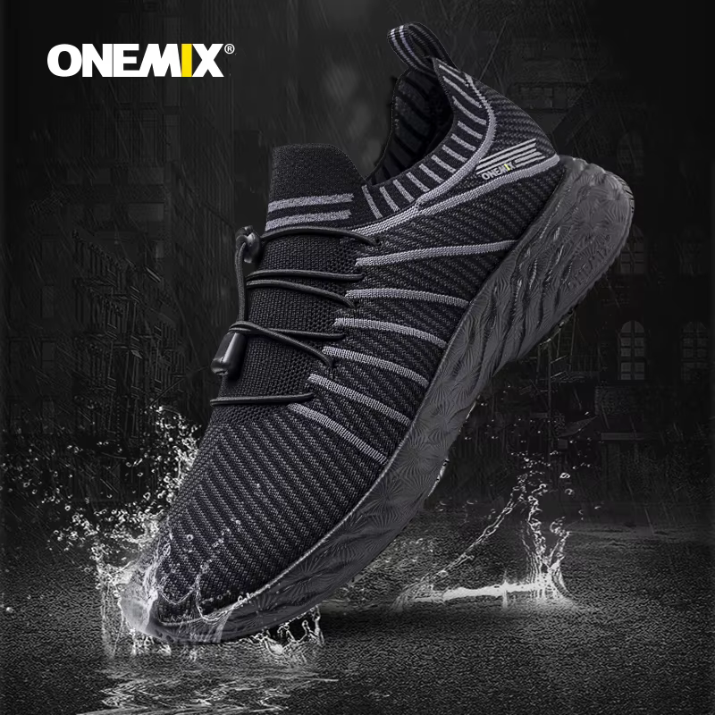 ONEMIX chaussures de course imperméables pour hommes respirant léger femmes formation marche baskets