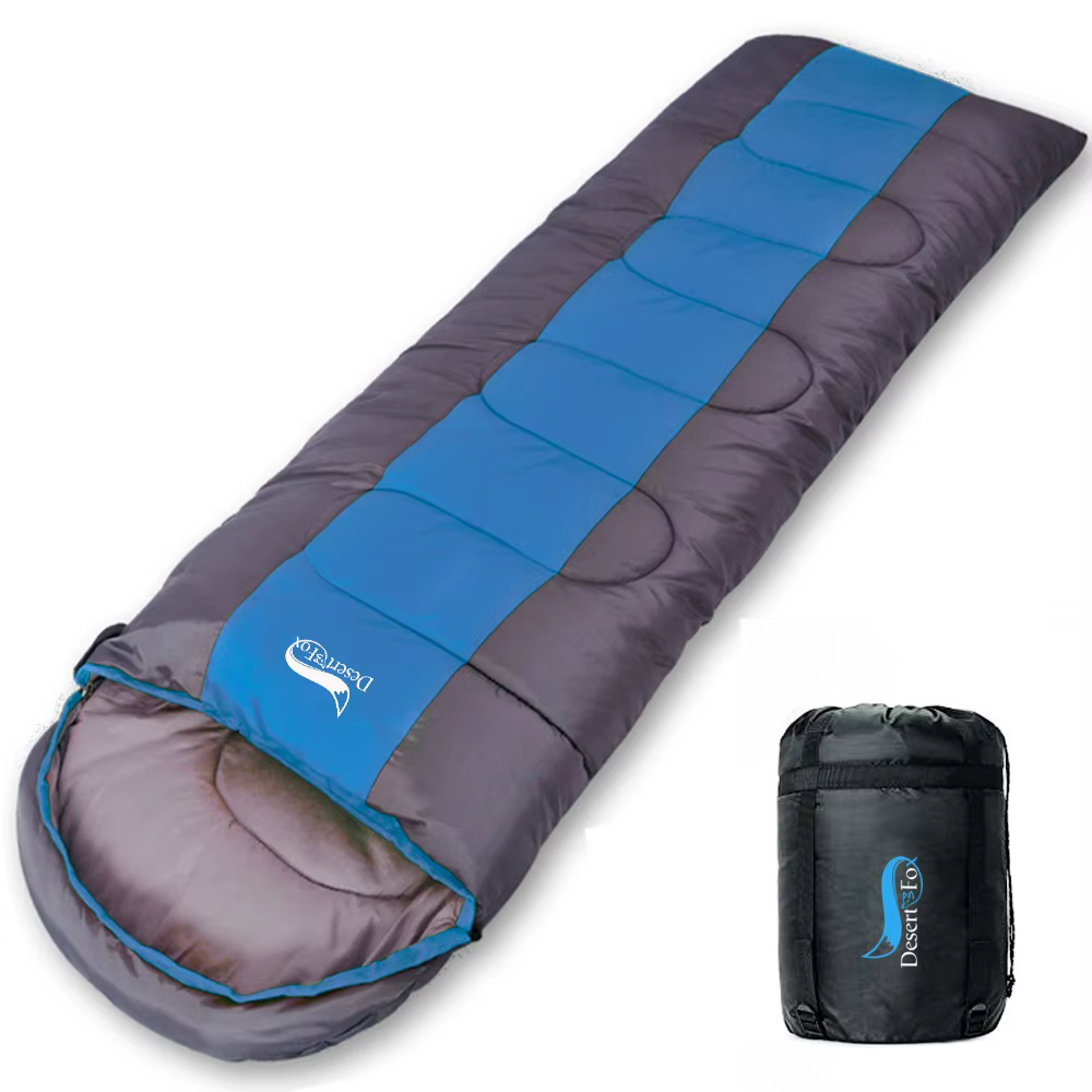Desert & Fox Camping Sac de couchage léger 4 saisons enveloppe chaude et froide sac de couchage de r