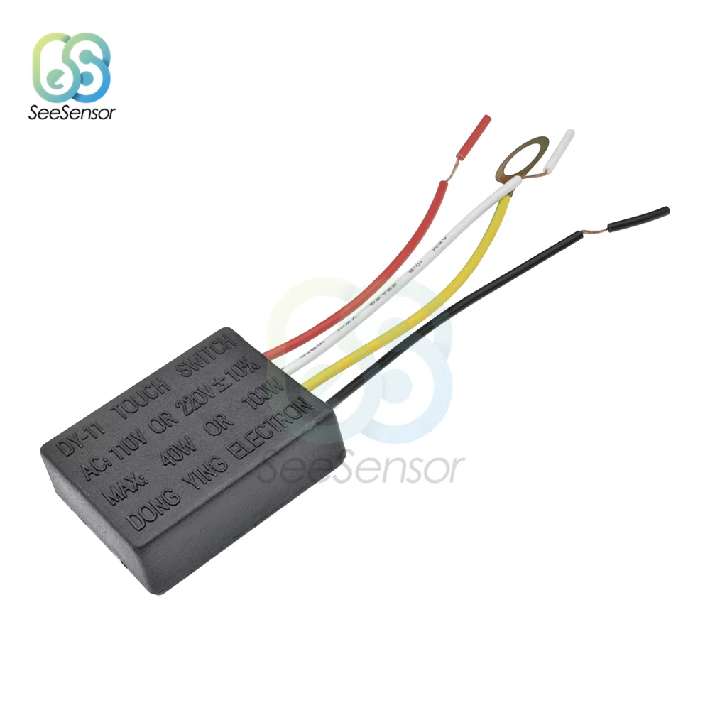 Lampe AC 220V, interrupteur tactile, équipement électrique, pièces d'éclairage de Table, 1 voie, cap