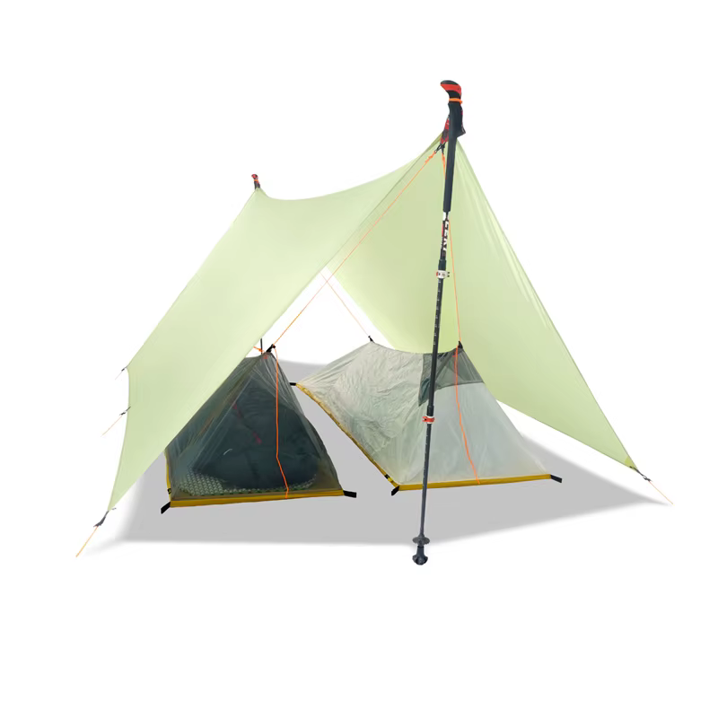 FLAME'S CREED 15D – tente de Camping en Nylon et Silicone, bâche de protection contre la pluie, les