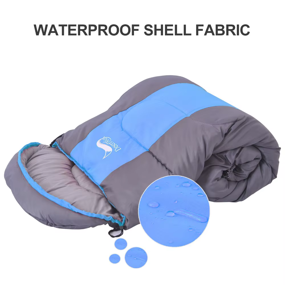 Desert & Fox Camping Sac de couchage léger 4 saisons enveloppe chaude et froide sac de couchage de r