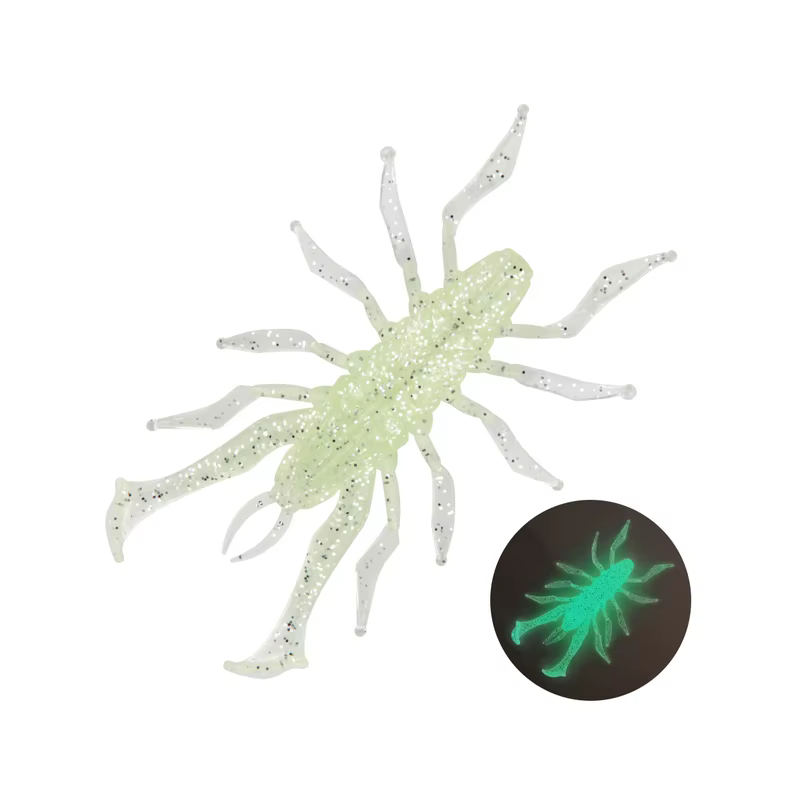 WESTBASS 4 pièces appâts de natation souples 3.5 cm-7 cm Silicone créature insectes appâts en caoutc