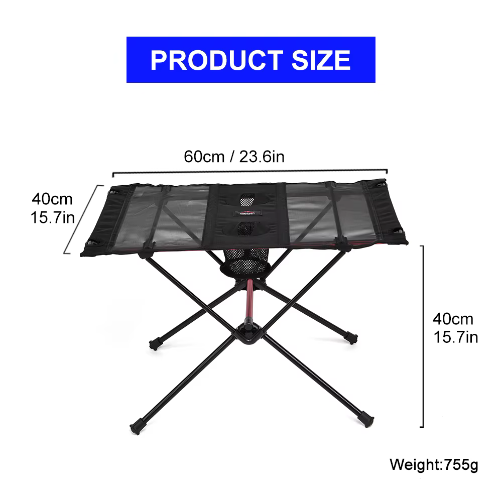 ESEA-Table pliante de camping pliable, équipement de voyage, fournitures de pique-nique touristique,