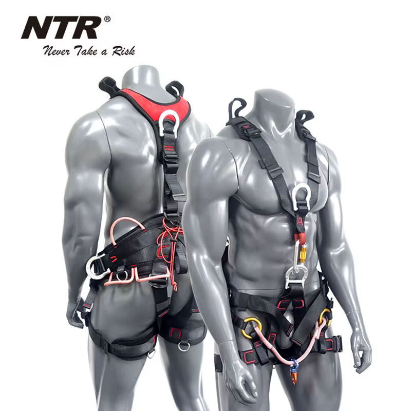 Ceinture de sécurité professionnelle pour l'alpinisme complet, équipement de survie pour l'escalade,