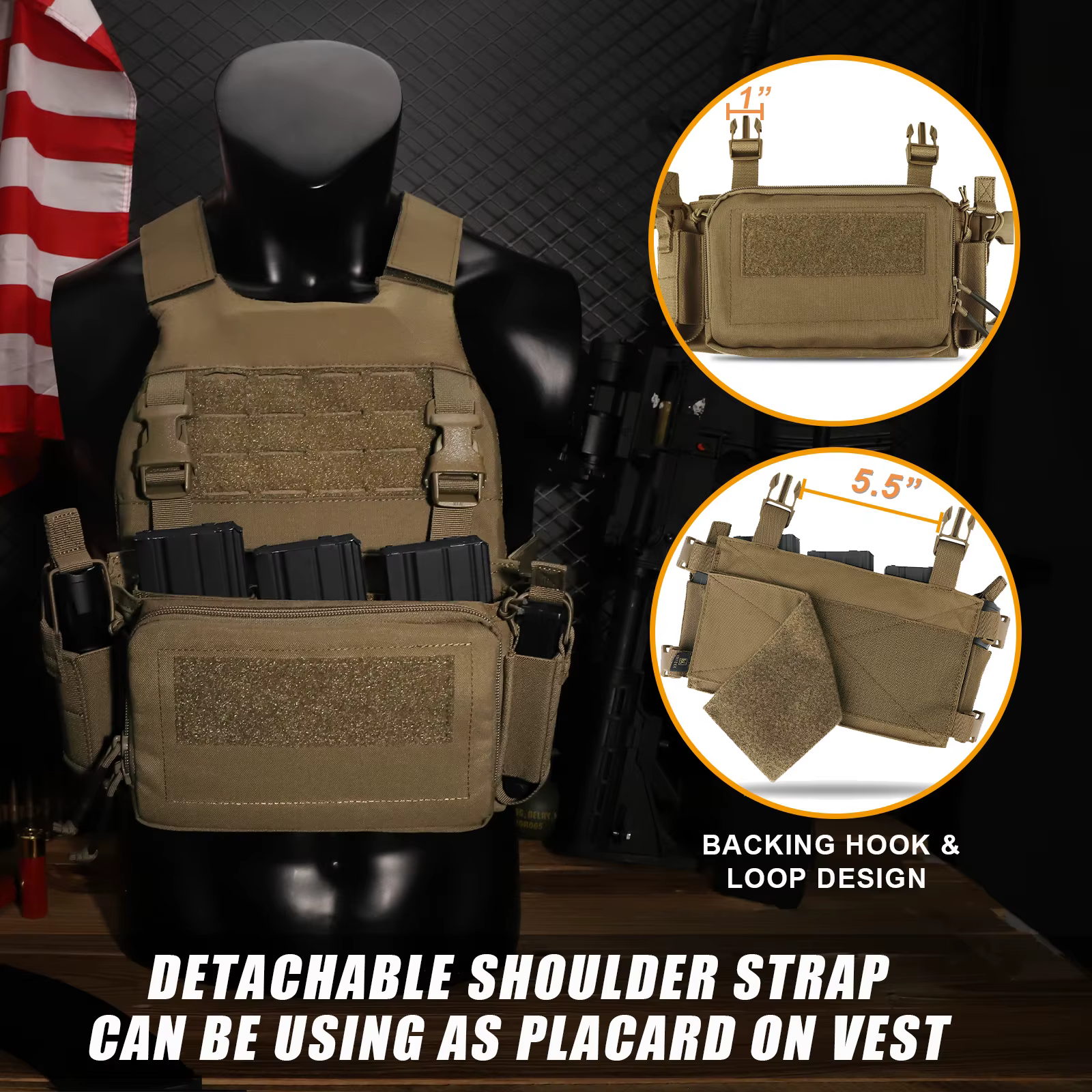 Vention YDEX-Sac à Dos DulFlatpack D3 D3CR, Chest Rig, GlaRifle AK Figured Pistol Magazine, Poudres