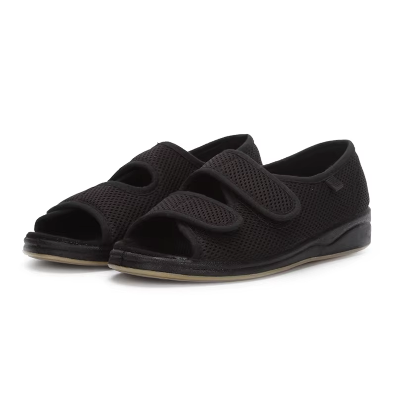 Chaussures élargies pour diabète pour personnes âgées Chaussures de taille réglable avec déformation
