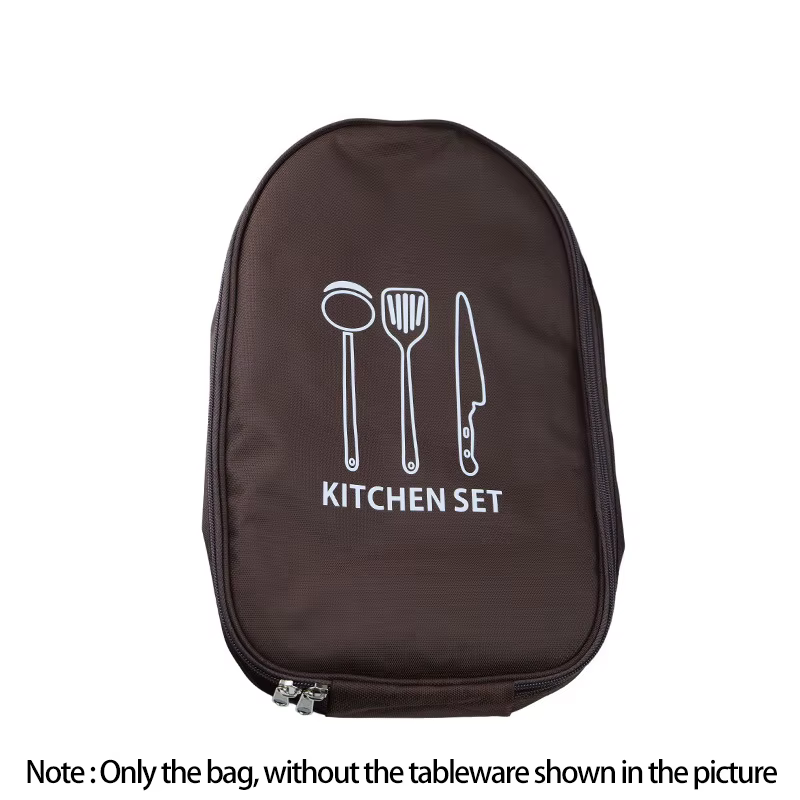 Sac de rangement pour ustensiles de cuisine en plein air, sac de rangement pour camping, pochette de