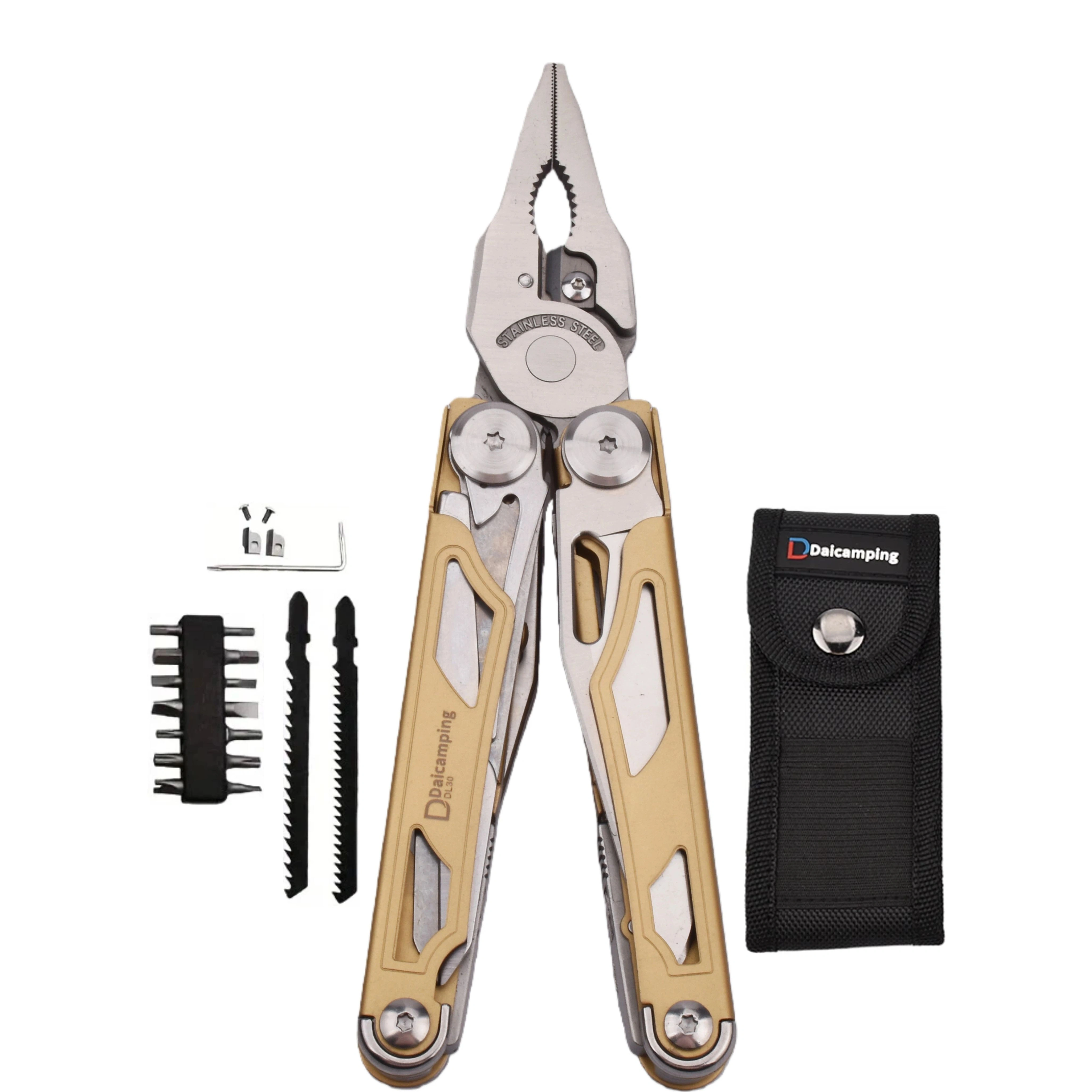 Daicamping DL30 DL301 DL25 bricolage multi-outils couteau pliant pince multi-outils EDC outils manue