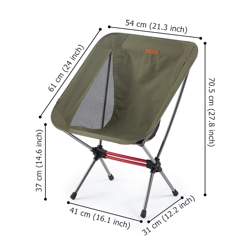 Naturehike Camping lune chaise légère Portable en alliage d'aluminium siège pliant sac à dos chaise 