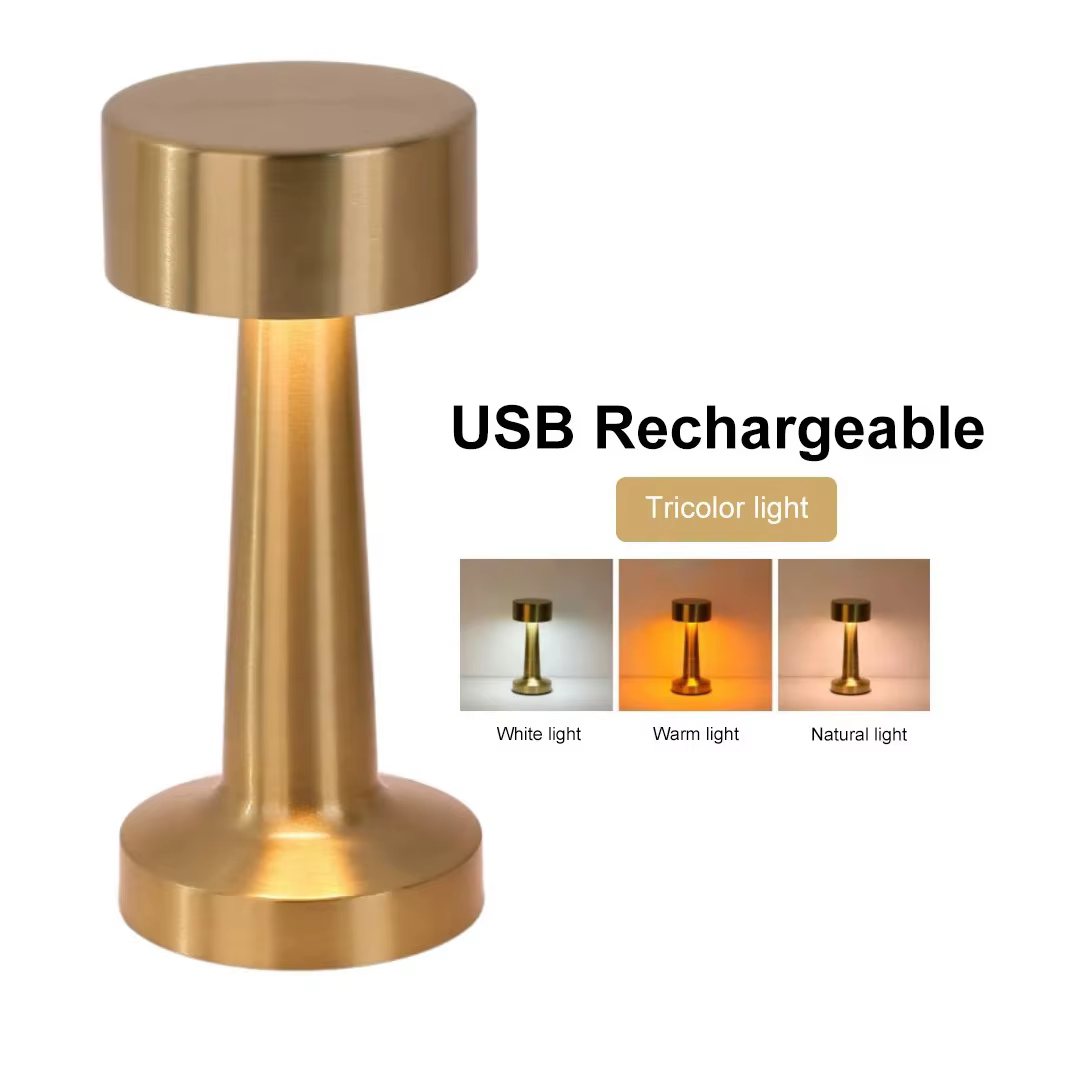 Lampe de Table LED 3 Modes de couleur lampe de Table basse rétro avec contrôle tactile Styles de cha