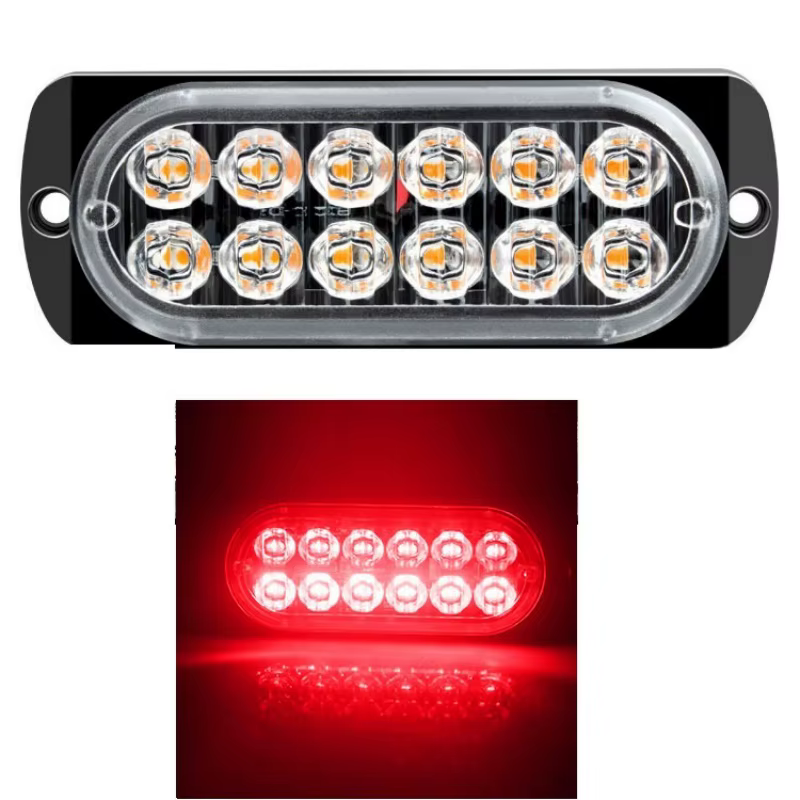 Lumière stroboscopique 12SMD, balise clignotante d'urgence, voyant d'avertissement 12V 24V, Strobosc
