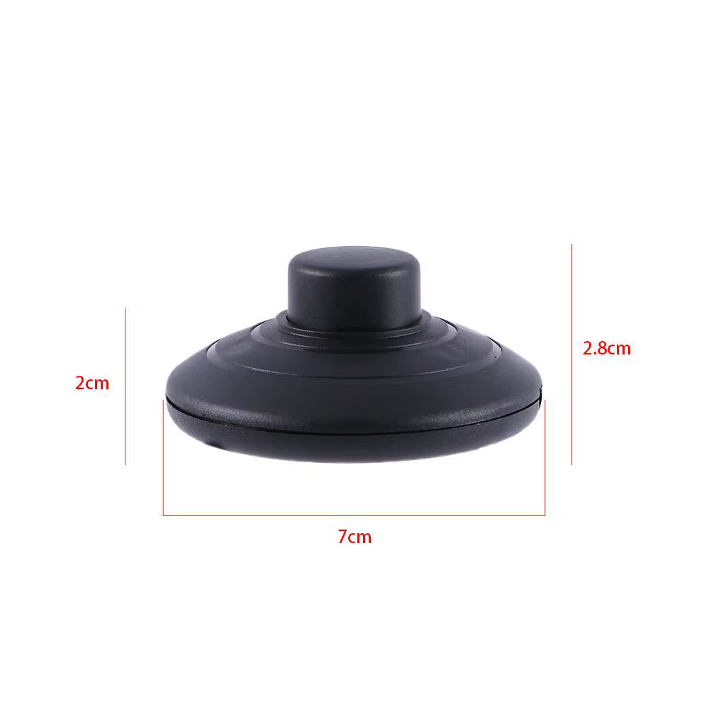 Interrupteur à pédale noir pour lampe en ligne, commande marche/arrêt, interrupteur de lumière à péd