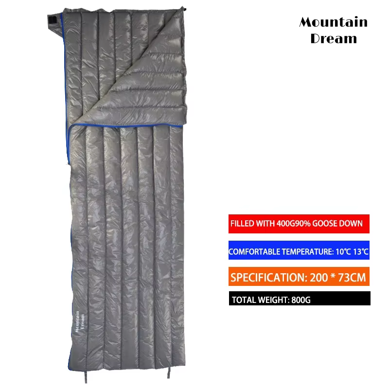 Sac de couchage de Camping en plein air 90% duvet d'oie adulte Type d'enveloppe ultraléger Portable 