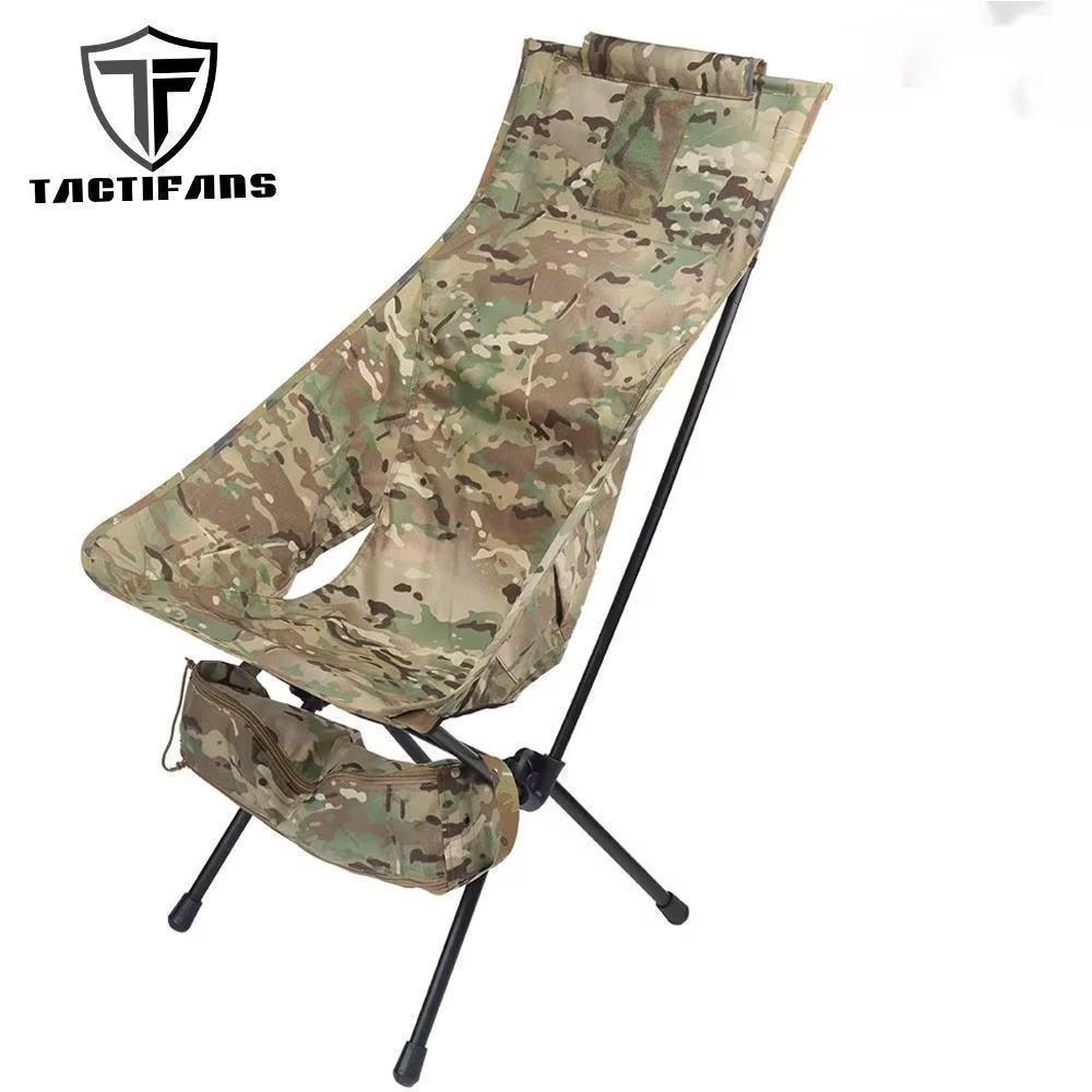 Dulomomon-Chaise pliante d'extérieur, portable, pour pêche, camping, survie sauvage, escalade, pique