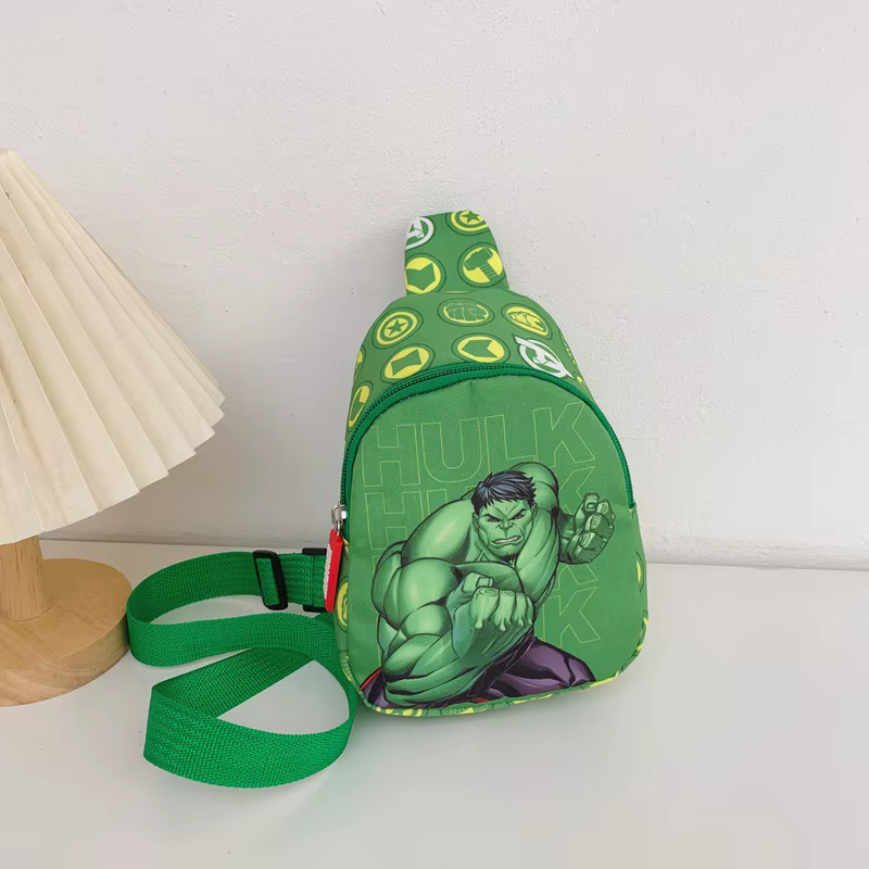 Sac de poitrine pour enfants, sac à bandoulière de dessin animé Spider Man, sacs de rangement de voy