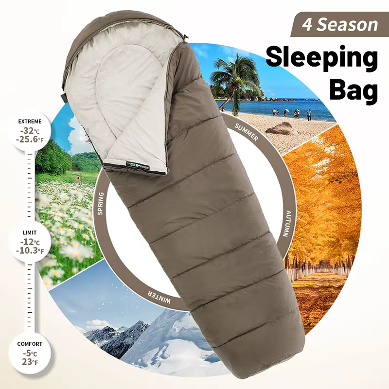 Natureifa-Sac de couchage léger en coton pour femme, MJ300, MJ300, MJ12 ℃, MUNISleeping Bag, Camping