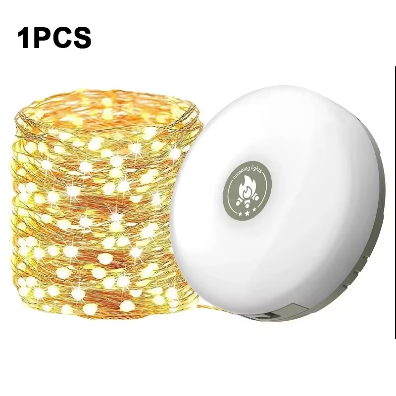 Lampe de camping LED avec bande lumineuse enroulable, lumières d'ambiance, 10 m, bande lumineuse rec