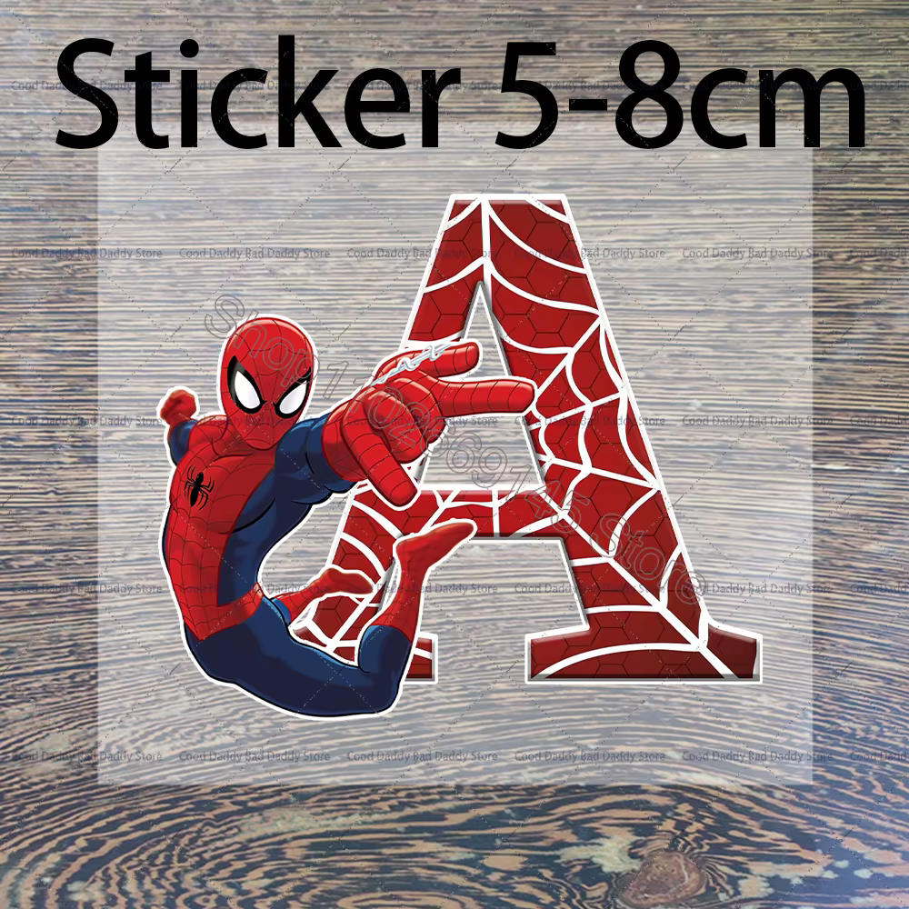 Nouveau sac à bandoulière Spiderman, sac à main imprimé avec des lettres de A à Z, sac à bandoulière